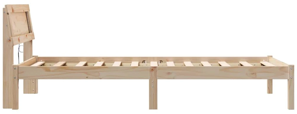 Lova Lovos rėmas Ruda 80 x 200 cm Kietos pušies mediena