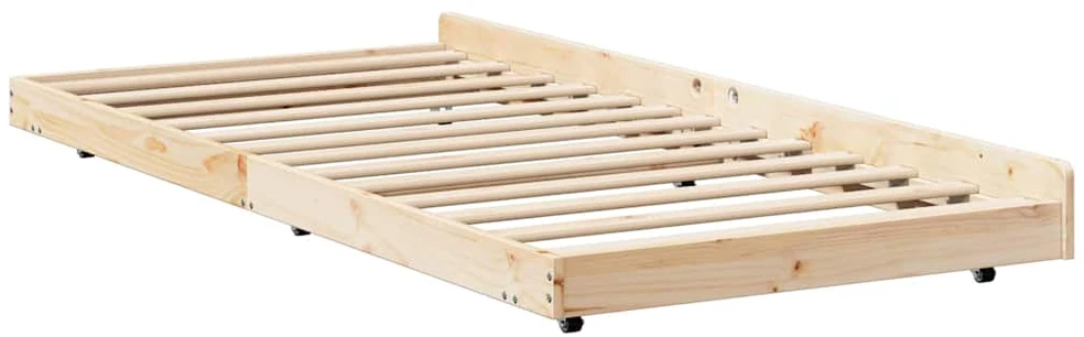 Lova Lovos rėmas Ruda 80 x 200 cm Pušies medienos masyvas