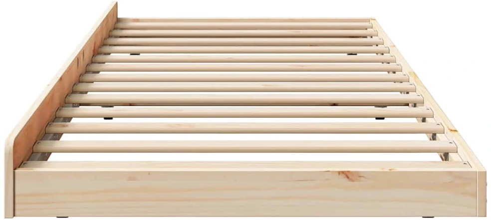 Lova Lovos rėmas Ruda 80 x 200 cm Pušies medienos masyvas