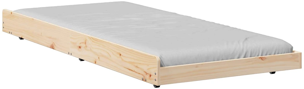 Lova Lovos rėmas Ruda 80 x 200 cm Pušies medienos masyvas