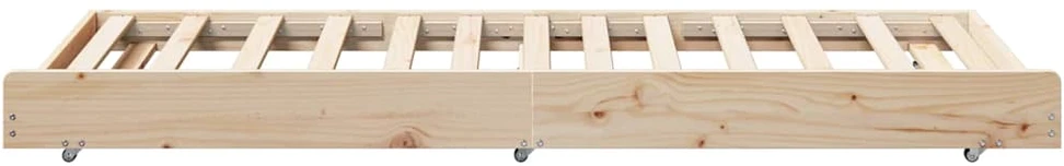 Lova Lovos rėmas Ruda 80 x 200 cm Pušies medienos masyvas