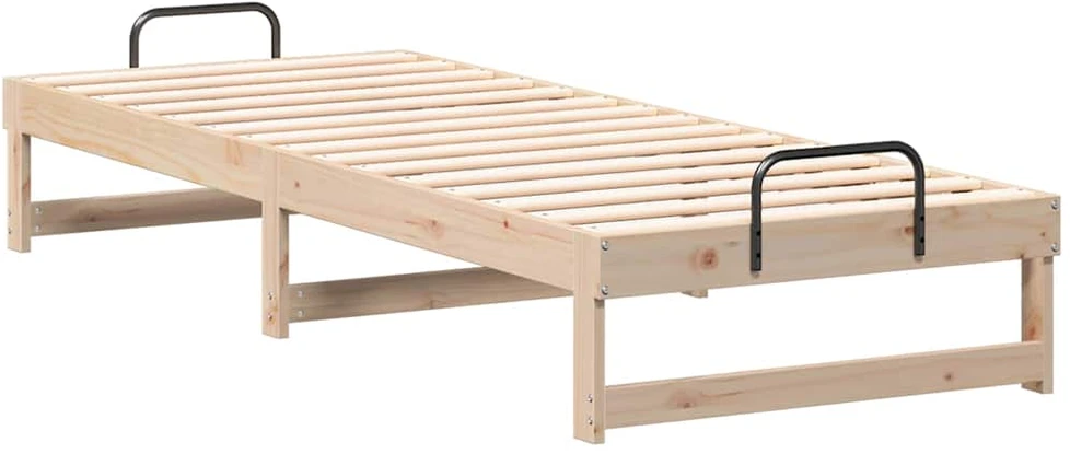 Lova Lovos rėmas Ruda 80 x 210 cm Kietos pušies mediena