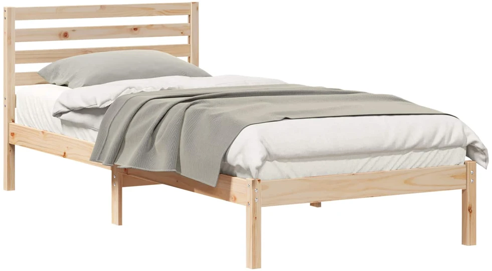 Lova Lovos rėmas Ruda 80 x 210 cm Kietos pušies mediena