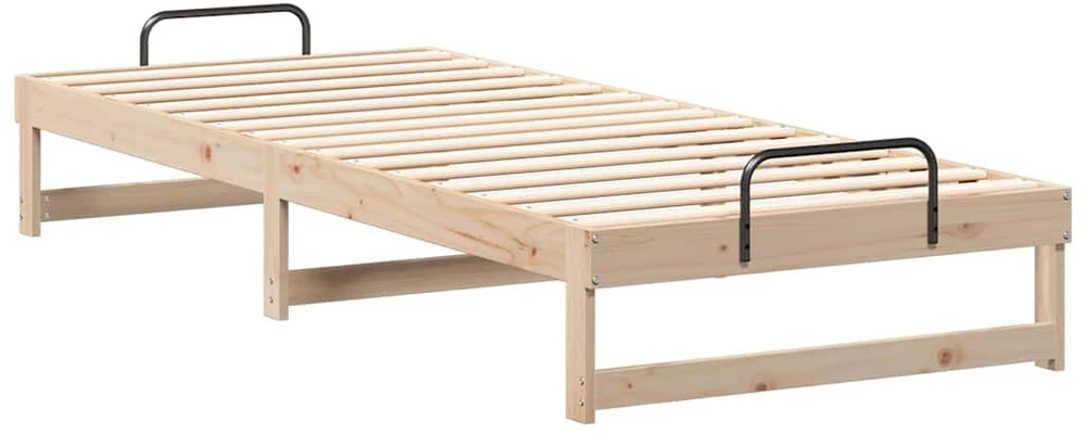 Lova Lovos rėmas Ruda 80 x 220 cm Kietos pušies mediena
