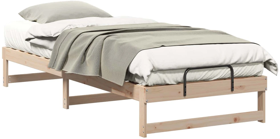 Lova Lovos rėmas Ruda 80 x 220 cm Kietos pušies mediena