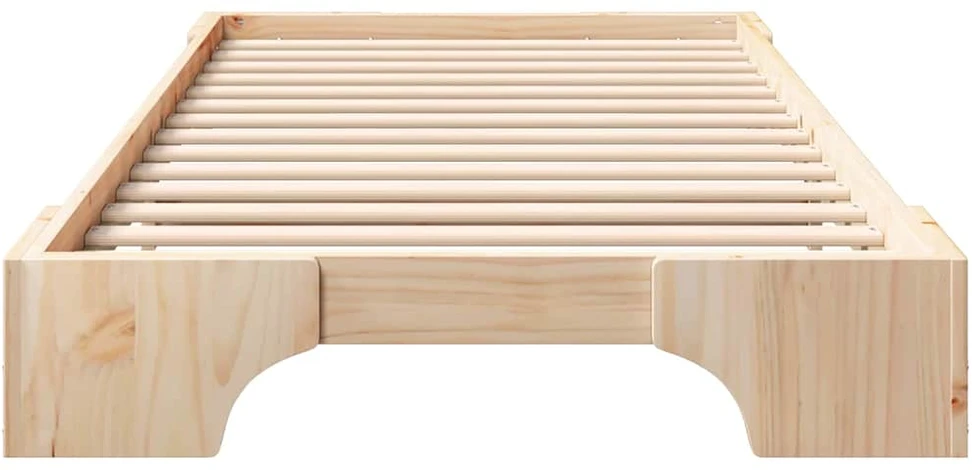 Lova Lovos rėmas Ruda 80 x 220 cm Kietos pušies mediena