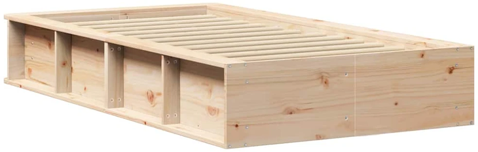 Lova Lovos rėmas Ruda 90 x 190 cm Kietos pušies mediena