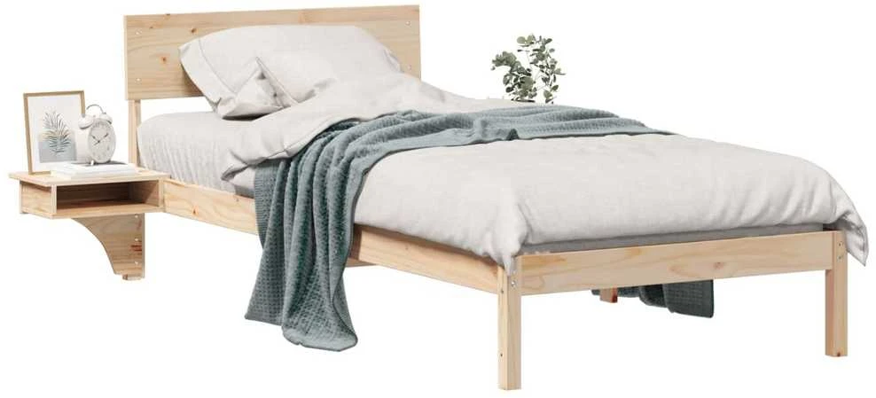 Lova Lovos rėmas Ruda 90 x 190 cm Kietos pušies mediena