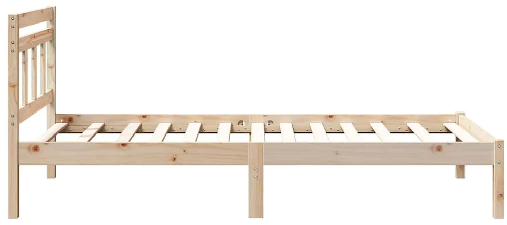 Lova Lovos rėmas Ruda 90 x 200 cm Kietos pušies mediena