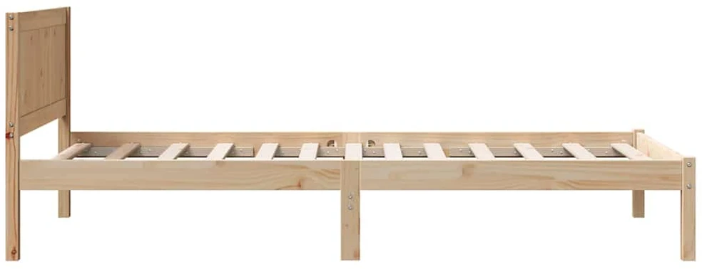 Lova Lovos rėmas Ruda 90 x 200 cm Pušies medienos masyvas
