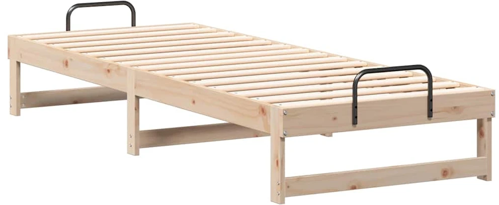 Lova Lovos rėmas Ruda 90 x 210 cm Kietos pušies mediena