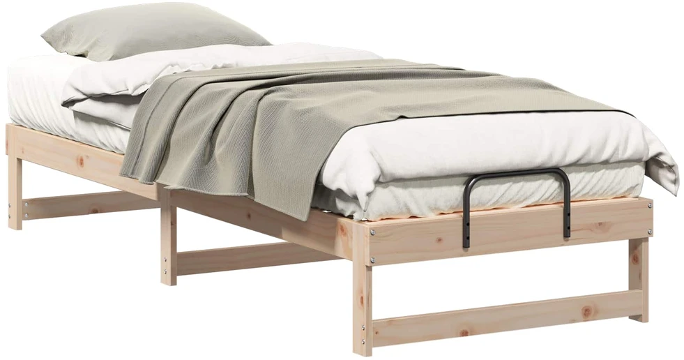 Lova Lovos rėmas Ruda 90 x 210 cm Kietos pušies mediena