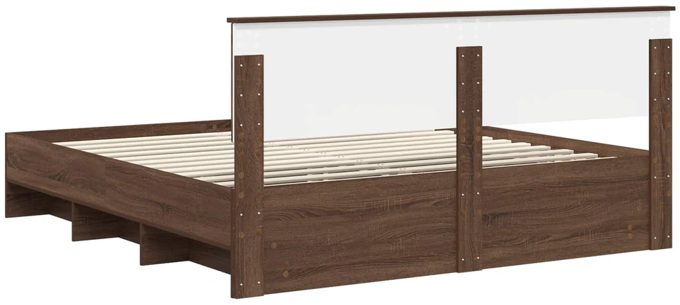 Lovos rėmas Rudas ąžuolas 200 x 200 cm Apdirbta mediena