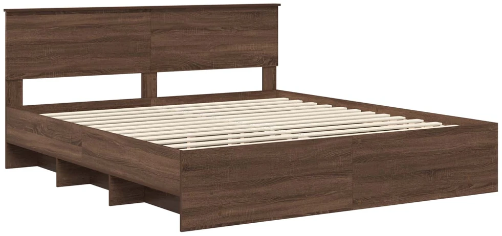 Lovos rėmas Rudas ąžuolas 200 x 200 cm Apdirbta mediena