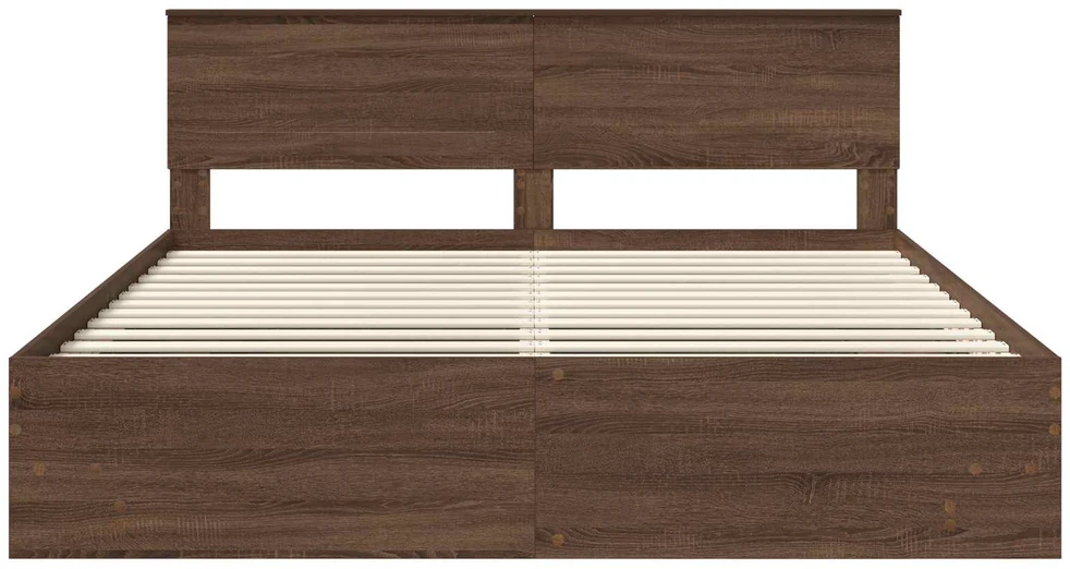 Lovos rėmas Rudas ąžuolas 200 x 200 cm Apdirbta mediena