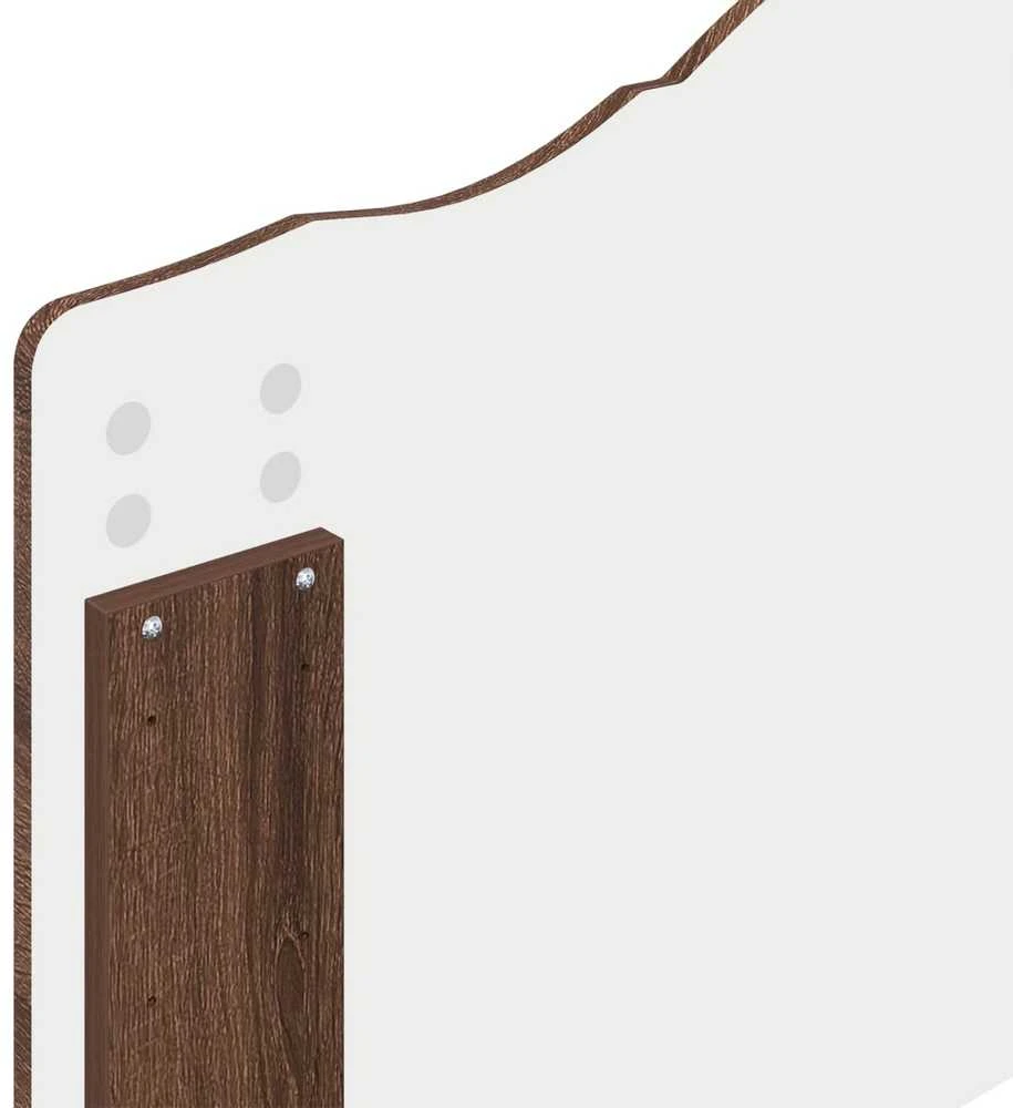 Lova Lovos rėmas Rudas ąžuolas 100 x 200 cm Inžinerinė mediena