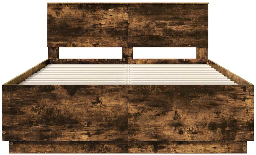 Lovos rėmas Rūkyta ąžuolas 140 x 200 cm Apdirbta mediena