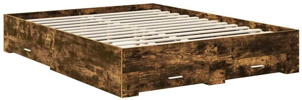 Lovos rėmas Rūkyta ąžuolas 150 x 200 cm Apdirbta mediena