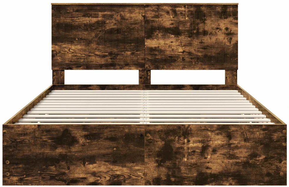 Lovos rėmas Rūkyta ąžuolas 150 x 200 cm Inžinerinė mediena