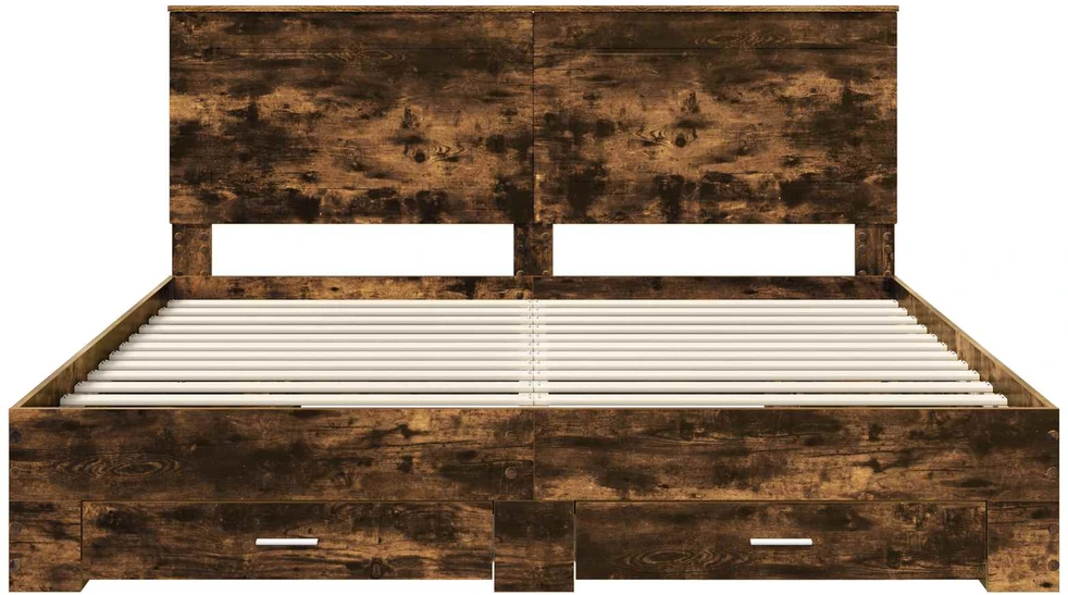 Lovos rėmas Rūkyta ąžuolas 200 x 200 cm Apdirbta mediena