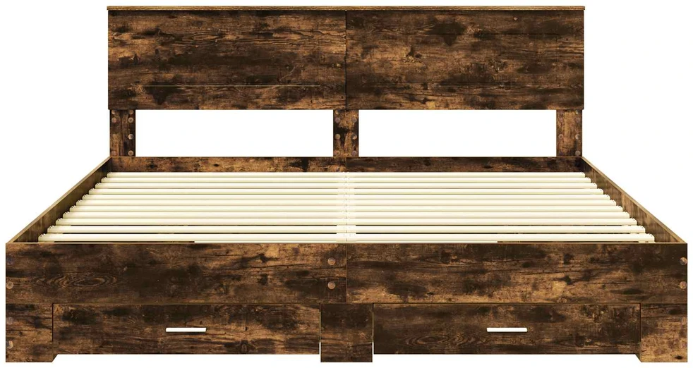 Lovos rėmas Dūminio ąžuolo 200 x 200 cm Apdirbta mediena
