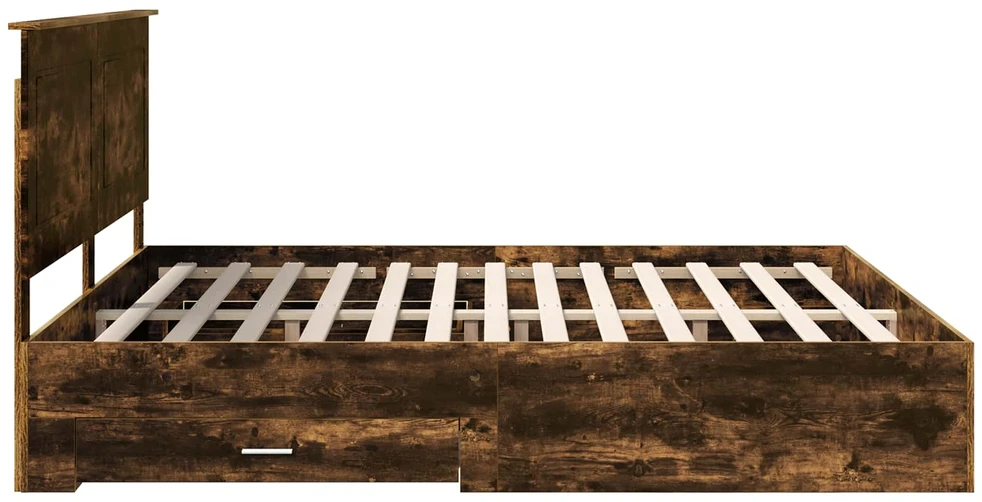Lovos rėmas Rūkyta ąžuolas 200 x 200 cm Apdirbta mediena