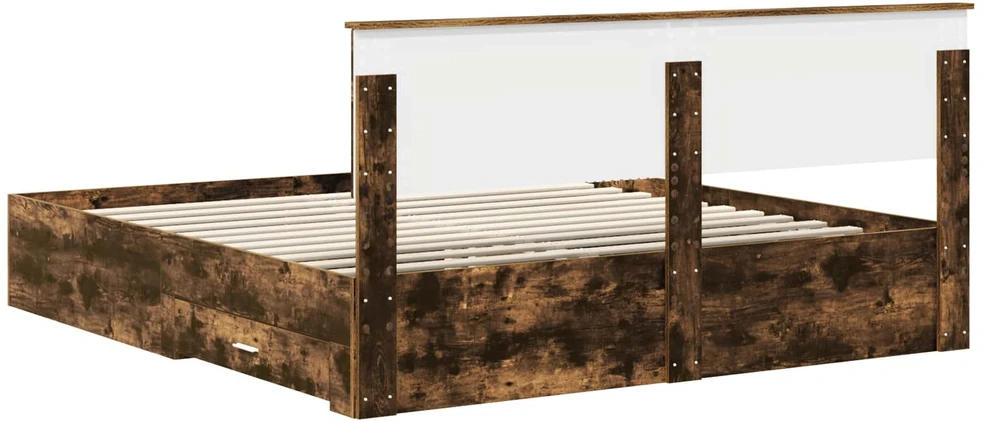 Lovos rėmas Dūminio ąžuolo 200 x 200 cm Apdirbta mediena