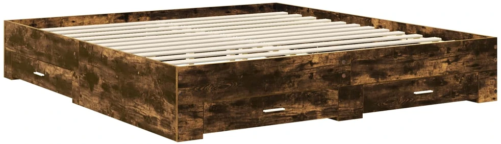 Lovos rėmas Rūkyta ąžuolas 200 x 200 cm Apdirbta mediena