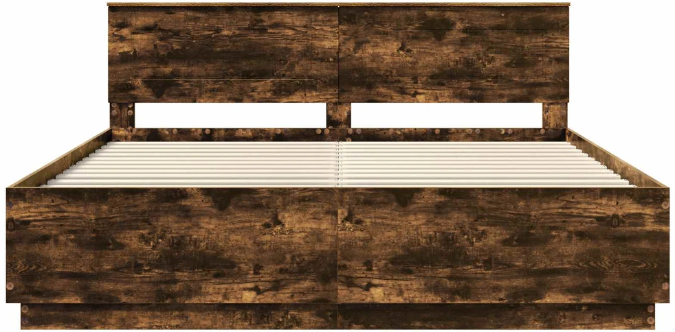 Lovos rėmas Rūkyta ąžuolas 200 x 200 cm Apdirbta mediena