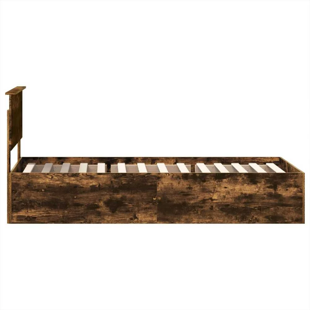 Lova Lovos rėmas Rūkyta ąžuolas 75 x 190 cm Apdirbta mediena