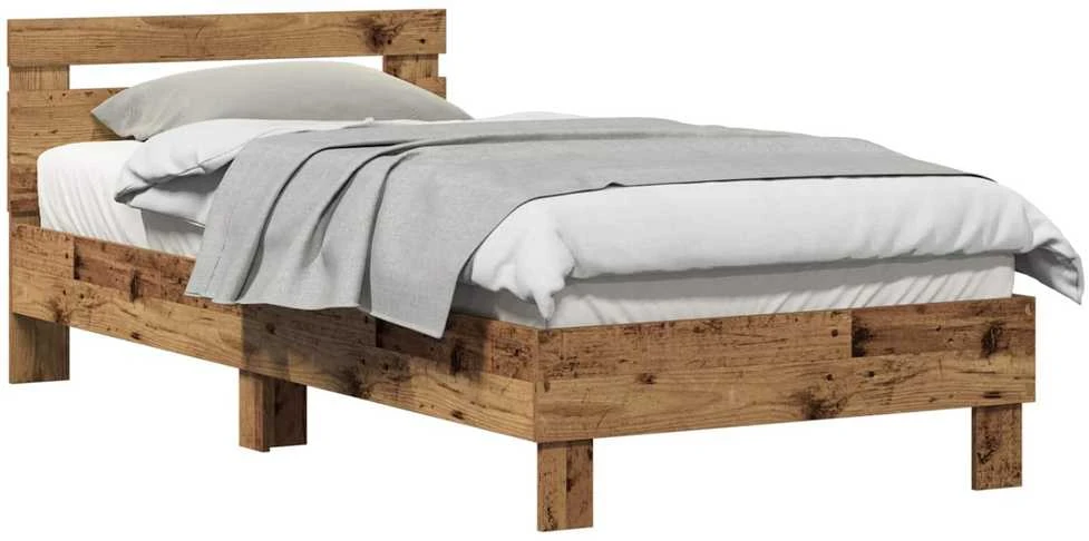 Lova Lovos rėmas Senas medis 203 x 95 x 70 cm Apdirbta mediena