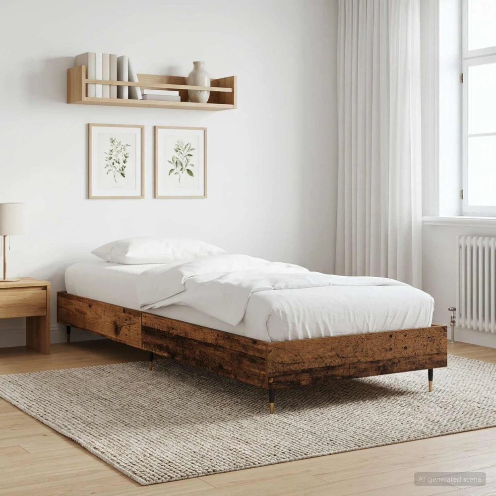 Lova Lovos rėmas Sendintos medienos 80 x 200 cm Apdirbta mediena