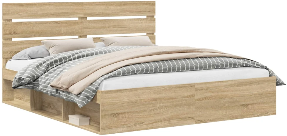 Lovos rėmas Sonoma 200 x 200 cm Kietos pušies mediena