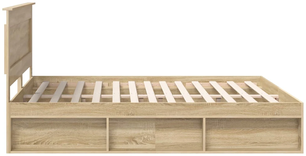 Lovos rėmas Sonoma ąžuolas 200 x 200 cm Apdirbta mediena