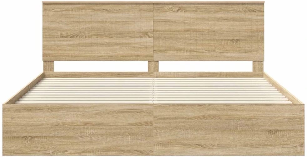 Lovos rėmas Sonoma ąžuolas 200 x 200 cm Kietos pušies mediena