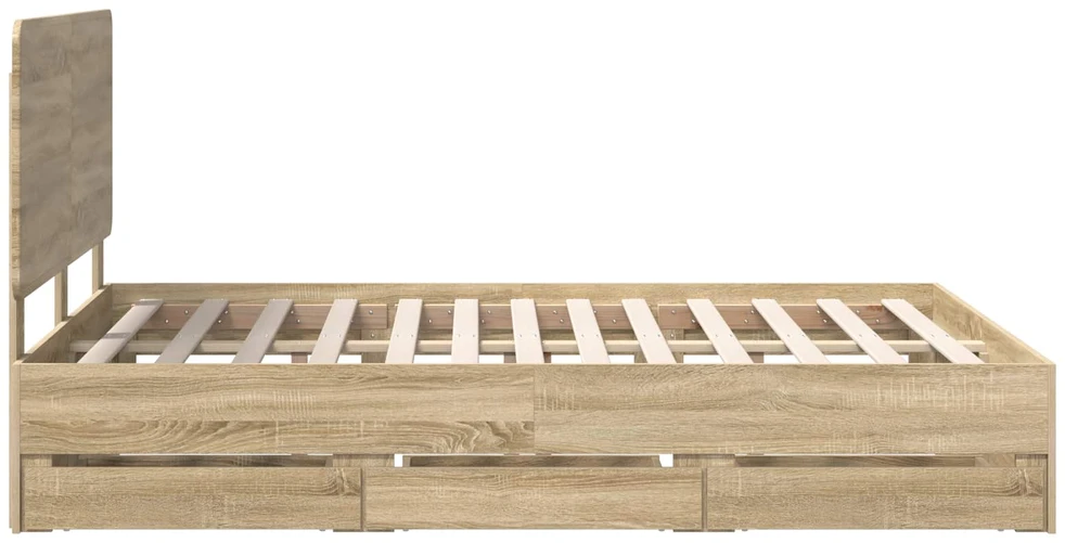 Lovos rėmas Sonoma ąžuolas 150 x 200 cm Inžinerinė mediena