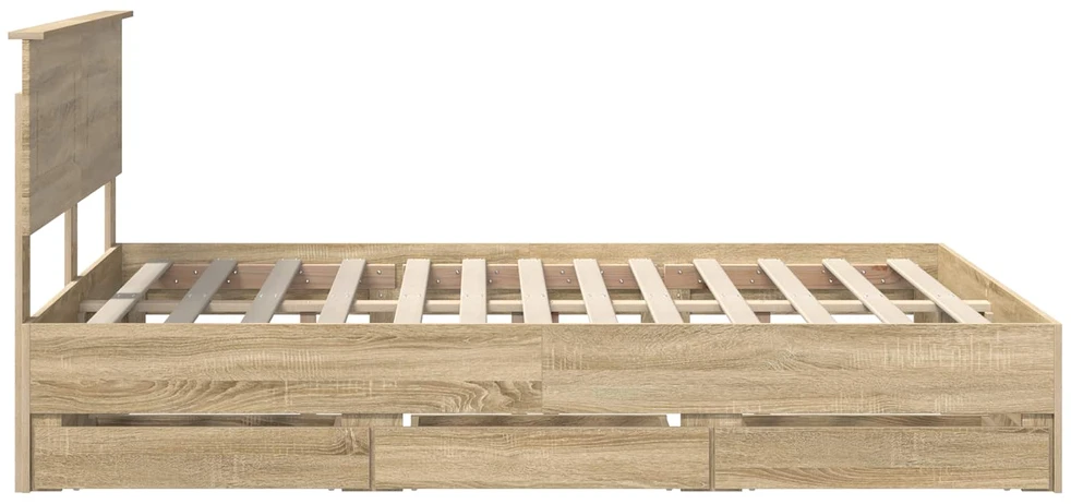 Lovos rėmas Sonoma ąžuolas 150 x 200 cm Inžinerinė mediena