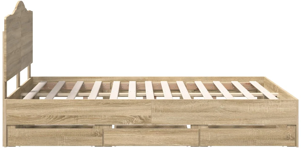 Lovos rėmas Sonoma ąžuolas 150 x 200 cm Inžinerinė mediena
