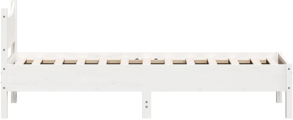 Lovos rėmas, baltos spalvos, 75x190cm, pušies medienos masyvas