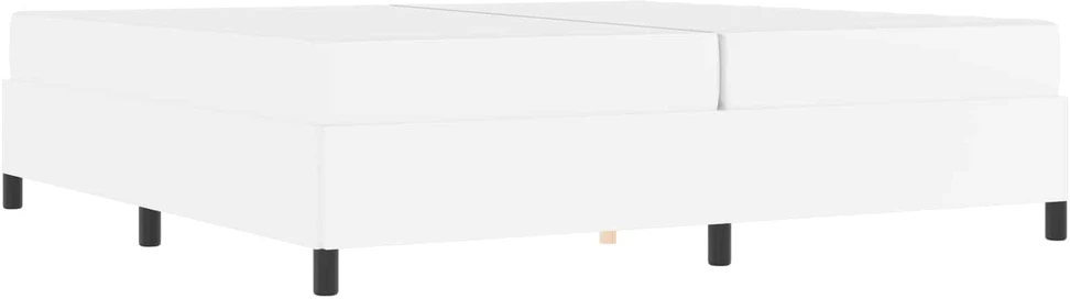 Lovos rėmas su čiužiniu Balta 200 x 200 cm audinys
