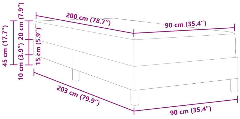 Lova Lovos rėmas su čiužiniu Juoda 90 x 200 cm audinys