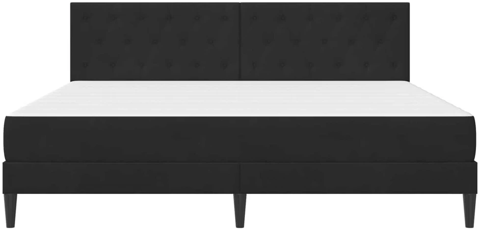 Lova Lovos rėmas su čiužiniu Juodas 180 x 200 cm Aksomas