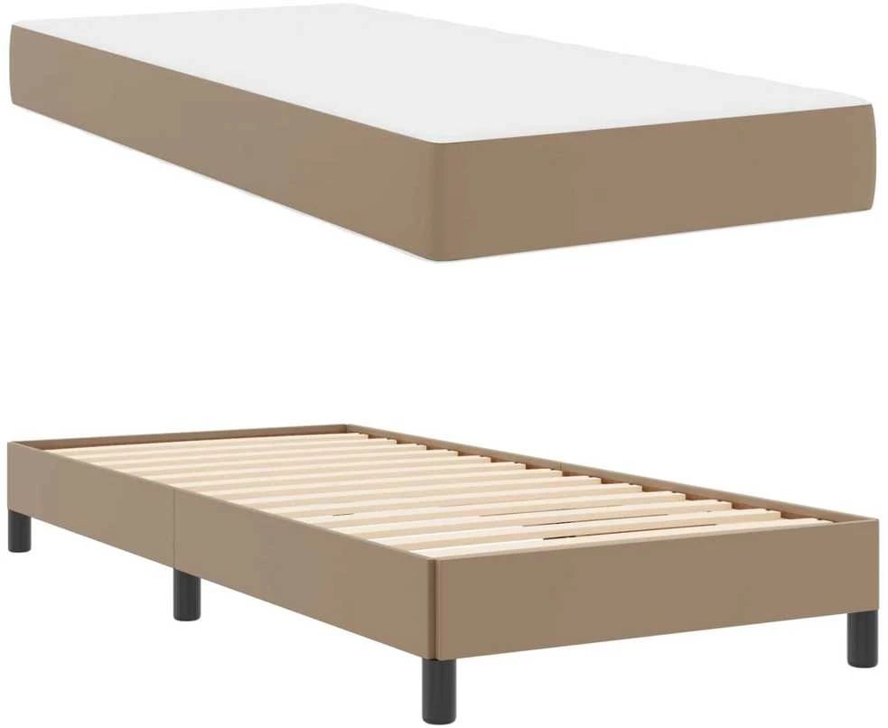 Lova Lovos rėmas su čiužiniu Kapučino 100 x 200 cm audinys