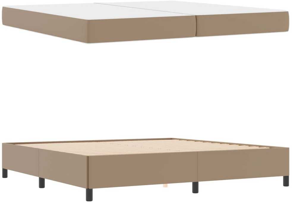 Lovos rėmas su čiužiniu Kapučino 200 x 200 cm audinys