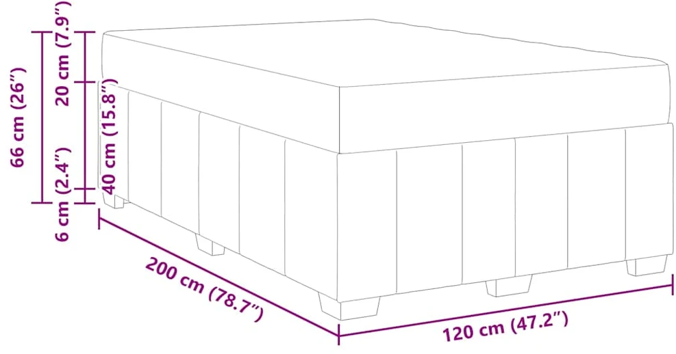 Lova Lovos rėmas su čiužiniu Kreminė 120 x 200 cm audinys