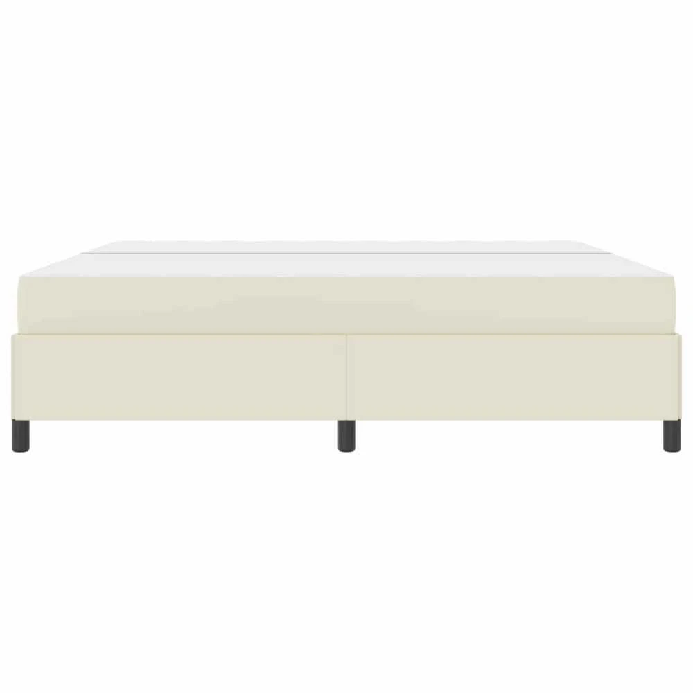 Lovos rėmas su čiužiniu Kreminė 200 x 200 cm audinys