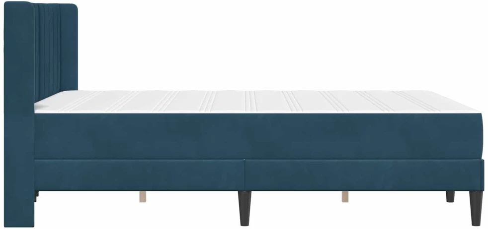 Lovos rėmas su čiužiniu Mėlyna 120 x 200 cm Aksomas