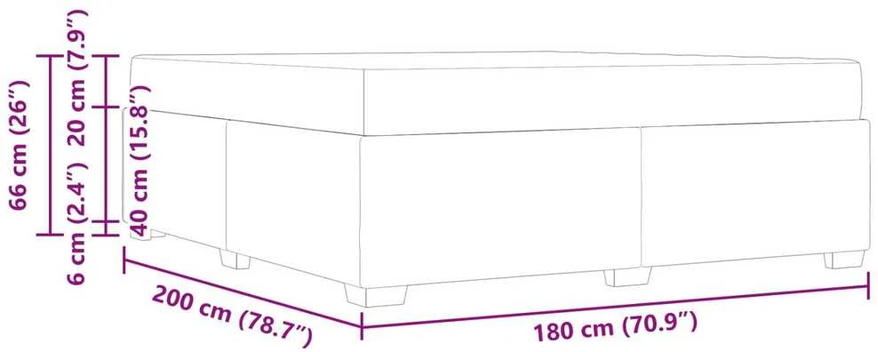 Lovos rėmas su čiužiniu Mėlyna 180 x 200 cm audinys