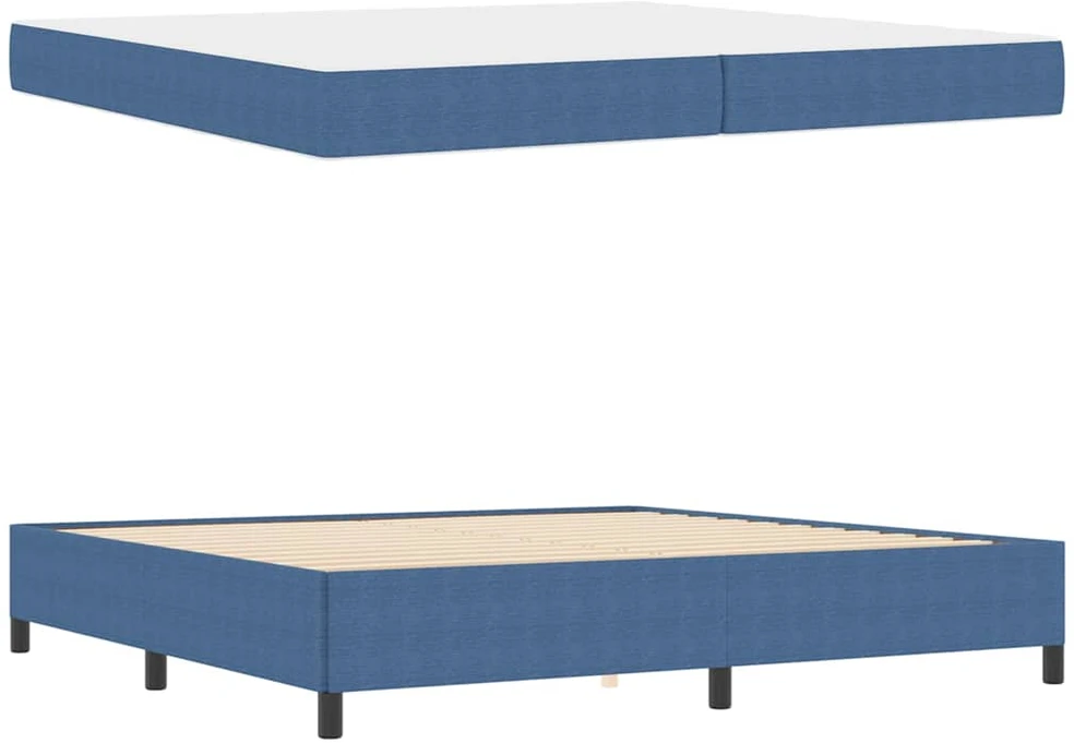 Lovos rėmas su čiužiniu Mėlyna 200 x 200 cm audinys