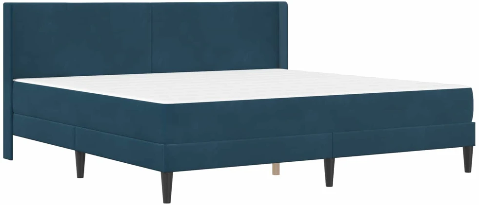 Lovos rėmas su čiužiniu Mėlyna 200 x 200 cm Aksomas